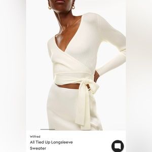 *Black* Wilfred All Tied Up Longsleeve Sweater XXS